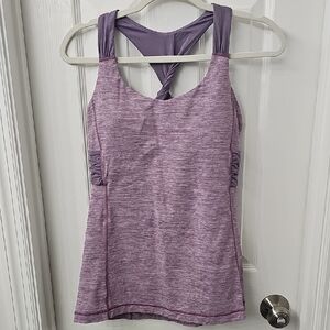 Lululemon Athletica Purple Twist Back Tank Top